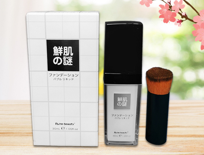 鮮肌之謎 泡泡水粉底液廠家供應(yīng)，廣州富寶日用化工客服拿批發(fā)價
